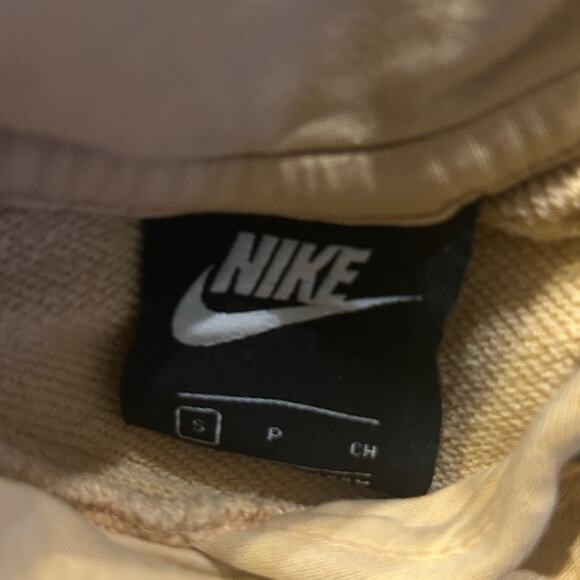 Nike Yellow Hoodie Pullover Drawstring Long Sleeve Sweatshirt - Picture 3 of 3